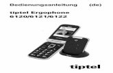 tiptel Ergophone 6120/6121/6122 · 10 Halten Sie ggf. einen Abstand von 20 cm zwi-schen dem Telefon und einem implantierten Herzschrittmacher. Das Telefon muss sofort ausgeschaltet