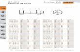 ISO 4014 Structural Bolt - schrauben-jaeger.de · SB-Garnituren nach EN 15048, bestehen aus Schraube ISO 4014 / 4017 und Mutter ISO 4032 (ohne Scheibe ISO 7090) für nicht planmäßig