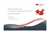 Informationen zur 7. Summer School China (2019) · Programm SSChina // Duale Hochschule Baden-Württemberg Mosbach Seite 11 Mo Di Mi Do Fr Sa So Chinese Language Chinese Language