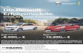 Die Renault Erfolgsmodelle. - autohaus-eilers.de · Die Renault Erfolgsmodelle. Immer die richtige Entscheidung. Renault Twingo Life SCe 70 ab 8.990,– € Renault Clio Life TCe