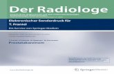 Der Radiologe - uniklinikum-jena.de · 90er-Jahre um etwa 25% gestiegen [2]. Dies ist vor allem auf die breite Anwendung der PSA (pros-tataspezifisches Antigen)-Früherkennung zurückzuführen,