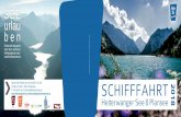 SCHIFFFAHRT · Heiterwanger See und Plansee Distanzen/Gehzeiten Bunte Hotel Fischer am See GmbH & Co KG A-6611 Heiterwang / Tirol t +43 (0)5674 5116 hotel@ﬁ scheramsee.at www.ﬁ