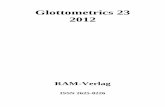 Glottometrics 23 2012 - ram-verlag.eu · Glottometrics 23, 2012, 1-6 Längen von Komposita im Deutschen Karl-Heinz Best, Göttingen Abstract. The aim of this paper is to show that