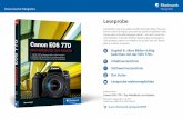 Canon EOS 77D – Das Handbuch zur Kamera · Kapitel Ihre Bilder richtig belichten mit der EOS D Die Abbildungen auf der rechten Buchseite zeigen die Wirkung einer geziel-ten Überbelichtung