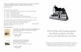 Festschrift DVDs/Filme und Druckerzeugnisse der Kirche St ... · DVDs/Filme und Druckerzeugnisse der Kirche St.Matin Zwochau und aus dem Pfarrbereich Zwochau Festschrift zur Weiheder