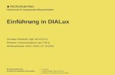 Einführung in DIALux - hs-harz.de · DIALux-Planungsworkflow (3/7) 07.10.2015 Christian Reinboth, Dipl.-Wi.Inf.(FH) Auf welche der Parameter der DIN EN 13 201 soll von DIALux optimiert