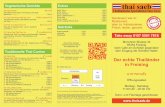 thai saeb Speisekarte Flyer Deutsch 2017 · 40 Gäng Ped แกงเผ็ด Pikante rote Thai Currysauce mit Kokosmilch, Bambus, Zucchini, Paprika und Thai-Basilikum (a, c, d,