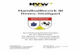 Handballbezirk III Rems-Stuttgart - rs.hvw-online.org · Bezirksvorstand Handballbezirk Rems-Stuttgart Funktion Name Anschrift Tel. g. Fax g. E-Mail Geschäftsstelle HBZ Rems-Stuttgart