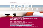 Im Fokus: HoRI zonTE · quartett. Arvo Pärts Fratres ist ein überaus populäres Stück, das in nicht weniger als 6 verschiedenen Fassun-gen existiert. Bei dem 1. Streichquartett