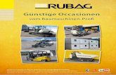Günstige Occasionen - RUBAG · TEREX Minibagger TC25 Baujahr 2017 (SN 1106) Betr.-Std. ca. 220 h Gewicht 2600 kg Grabtiefe 2900 mm Breite 1510 mm Kabine, 2. Kreis proportional, el.