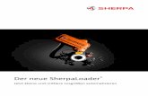 Der neue SherpaLoader - sherpa-robotics.com · bis zu 1,1 qm Stellfläche zur Verfügung, genügend Platz für 250 Stück Ø 40 mm oder 70 Stück 90x90 mm. Und die SpaceBox hat Platz
