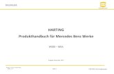 HARTING Produkthandbuch für Mercedes Benz Werke · und (X215) KRC4 PROFINET also connector set (X214), (X212 and (X215) KRC4 PROFINET 15884 1 09352260402 Han® PushPull RJ45 PROFINET