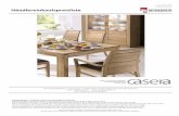 20140428 CASERA HEK-Alliance · CASERA ist ein Naturprodukt. Möbel aus Massivholz sind ein Unikat, dadurch unterscheidet sich jedes Möbel in der Struktur und Farbe des Holzes. Alle