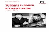 THOMAS E. BAUER BARITON KIT ARMSTRONG KLAVIER · Camille Saint-Saëns „Une flûte invisible“ Pierre Sancan Sonatine für Flöte und Klavier Alexej Gerassimez „Spiraton“ für