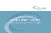 Wachter & Karbon IT-Consulting · in Form von übersichtlichen HTML-Reports dargestellt. Dabei spielt es keine Rolle, mit welchen Werkzeugen die Daten gemessen wurden und welche Datenformate