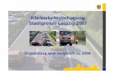 Kfz-Verkehrsbefragung Stadtgrenze Leipzig 2007 · 2 10 7 9 4 8 6 5 3 1 Straße Straßenname 1 S1 L.-Otto-Peters-Allee 2 B2-Nord Maximilianallee 3 B87-Ost Torgauer Straße 4 B6-Ost