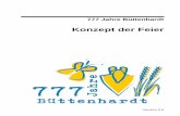 Konzept der Feier - buettenhardt.ch · Das Organisationskomitee (OK) setzt sich aus Personen der Bevölkerung zusammen, welche entweder in Büttenhardt selber wohnen oder sonst in