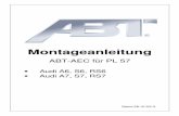 MA ABT AEC PL57 · Montageanleitung ABT-AEC PL 57 S. 10/18 Abt Sportsline GmbH 4. Montage AEC AEC auf Halter A mit Halteklammer, Schrauben und Federringen (M5) befestigen.