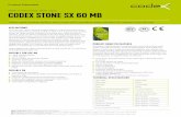 Medium bed mortar, white, rapid CODEX STONE SX 60 MB€¦Low-slump, rapid-setting, highly plastic-improved white medi um bed mortar according to EN 12 004 C2 F. For the sure instal