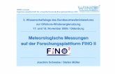 Meteorologische Messungen auf der Forschungsplattform FINO II · PDF fileWindrichtungsverteilung in 102,5 m ü. MSL (August 2007 - September 2009) WIND-consult Ingenieurgesellschaft