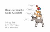 Das Literarische Code-Quartett ANSI C · PDF fileDas Literarische Code-Quartett Andreas Bogk Lisa Thalheim Felix von Leitner FX of Phenoelit I A (32) ANSI C Perrrrl Dylan
