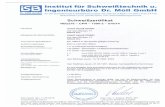 Institut für Schvveißtechnik u. Ingenieurbüro Dr. Möll GmbH · nach CEN ISO/TR 15608 und EN 1090-2, Tabelle 2 und 3 nach CEN ISO/TR 15608 und EN 1090-2, Tabelle 4 und Zulassung