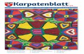 Karpatenblatt · Im Zentrum Majel Rovás auf der Alžbetina ulica/Elisabeth-Straße 42 stellen vom 30. April bis 30. Mai 2019 renommierte ostslowaki-sche Künstler ihre Werke aus