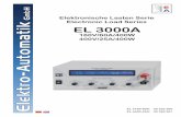 Elektronische Lasten Serie Electronic Load Series EL Elektronische Lasten Serie Electronic Load Series