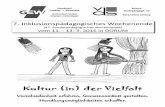 Kultur (in) der Vielfaltvdsniedersachsen.de/wp-content/uploads/2016/02/Programmheft-Dorum-2016... · Kultur (in) der Vielfalt Verschiedenheit erfahren - Gemeinsamkeit gestalten -