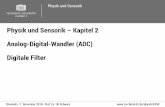 Physik und Sensorik – Kapitel 2 Analog-Digital-Wandler ... und Digitale Filter.pdf · Daten 𝑦𝑦1…𝑦𝑦𝐷𝐷𝐷𝐷𝑅𝑅𝐼𝐼. Kernel 𝐾𝐾. 1 …𝐾𝐾.
