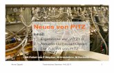 Neues von PITZapohl/files/seminar-140611.pdf · Anne Oppelt Technisches Seminar 14.6.2011 1 Neues von PITZ Inhalt 1. Ergebnisse von PITZ1.8 2. Aktuelle Umbauaktivitäten 3. Die Zukunft