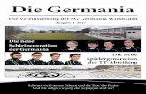 Die Germania · Die Germania Die Vereinszeitung der SG Germania Wiesbaden Ausgabe 1 2017 Schwarz-weiß unsere Fahnen und die Treu`das Panier Und alle sollen`s wissen: die Germanen