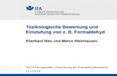 Toxikologische Bewertung und Einstufung von z. B ... · Biozid-Verordnung (EU) Nr. 528/2012 • Anwendungsbereich • Bereitstellung auf dem Markt und die Verwendung von Biozidprodukten