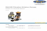 RACOR Filtration Division Europa · RACOR Filtration Division Europa Filtration für industrielle Motoren FDRB 360 Vertrieb Frau Krauspe Tel.: 03525 680110 krauspe@haupt-hydraulik.de
