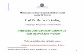 Vorlesung Anorganische Chemie VII Vom Molekül zum Protein · Modul Vom Molekül zum Protein, Prof. Dr. Martin Köckerling, Uni Rostock 20 Struktur des Poliovirus, orthorhombisch,