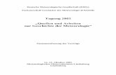 Tagung 2005 „Quellen und Arbeiten zur Geschichte der ...€¦ · Methoden und Instrumente - Hagel, Blitz und Nordlicht - Ökonomie und Natur: Meteorologische Preisfragen im Europa