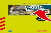 Interpretationen Deutsch - Hesse: Der Steppenwolf...Vorwort Liebe Schülerin, lieber Schüler, moderne Literatur setzt sich oft mit Lebenskrisen auseinander, die in experimenteller
