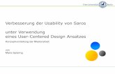 Verbesserung der Usability von Saros unter Verwendung ... · Verbesserung der Usability von Saros, 15.03.2012, Freie Universität Berlin Vorgehen 16 Verbesserung der Usability Erheben