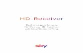 Bedienungsanleitung für Deinen HD-Receiver mit ...3 Lieferumfang Wenn Du den Receiver auspackst, vergewissere Dich, dass die folgenden Teile enthalten sind: Um Funktionsstörungen