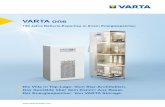 VARTA one - REXEL · 2018-10-17 · Smart Home Kompatibilität SolarLog, innogy SmartHome, Smartfox, myGEKKO, my-PV-Heizstab, Schaltkon - takte zur Lasten- und Erzeugersteuerung (Rutenbeck