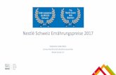 Nestlé Schweiz Ernährungspreise 2017• Les critères nutritionnels de la Swiss Pledge autorisent de publicité un plus grand nombre d’alimentsà faible valeur nutritionnelle que