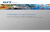 Tribologie in Deutschland · 2019-09-16 · Tribologie in Deutschland Querschnittstechnologie zur Minderung von CO 2-Emissionen und zur Ressourcenschonung Eine Expertenstudie der