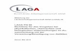 LAGA PN 98 Richtlinie für das Vorgehen bei …...Mitteilung der Länderarbeitsgemeinschaft Abfall (LAGA) 32 LAGA PN 98 Richtlinie für das Vorgehen bei physikalischen, chemischen