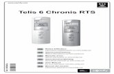 5065943A Chronis 6 RTS DE1) Stellen Sie sicher, dass sich der Telis 6 Chronis RTS im manuellen Betrieb befindet. (Wenn der Automatik-Betrieb aktiviert ist, drücken Sie kurz die Wahltaste