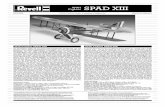 Fighter WWI SPAD XIII - Model Cars...Prosz´ zwa˝aç na nast´pujàce symbole, które sà u˝yte w poni˝szych etapach monta˝owych Daha sonraki montaj basamaklar›nda kullan›lacak