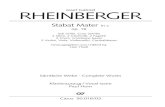 Stabat Mater - carusmedia.com...Klavierauszug/Vocal score Paul Horn C Das Stabat Mater op. 16 ist das erste größere geistliche Werk, das Josef Rheinberger (1839–1901) veröffentlicht