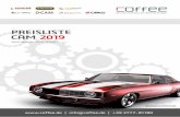 PREISLISTE CAM 2019 - COFFEE GmbHSOLIDWORKS Visualize erstellt. Seite 2 io@coffeee 4 2 SolidCAM Fräsen Lizenz Wartung SolidCAM 2,5D Fräsen Planfräsen, Profil, Profil 3D, Tasche,