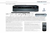 Onkyo - TX-NR1008 9.2-Kanal AV-Netzwerk-Receiver BLACK SILVER · PDF file 2015-01-22 · Mikrofon für Audyssey Die weniger häufig verwendeten Bedienelemente sind elegant hinter einer
