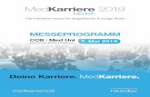 MESSEPROGRAMM - MedKarriere 2017...Partner und Aussteller Im Ausstellerbereich geben Mediziner, Personalexperten einer Reihe von Betrieben sowie Dienstleister aus der Gesundheitswirtschaft