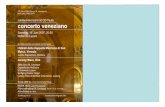 Jubil umskonzert mit CD-Taufe concerto veneziano · Jubilate Deo Omnis Terra Giovanni Gabrieli f r 8 Stimmen und Instrumente c.1555-1612 Canzon VIII Giovanni Gabrieli f r 8 Instrumente